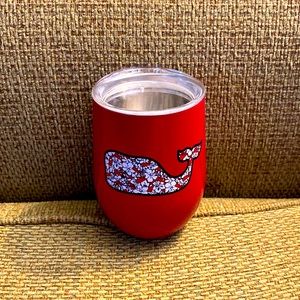 Vineyard Vines Tritan stainless steel insulated mini tumbler.